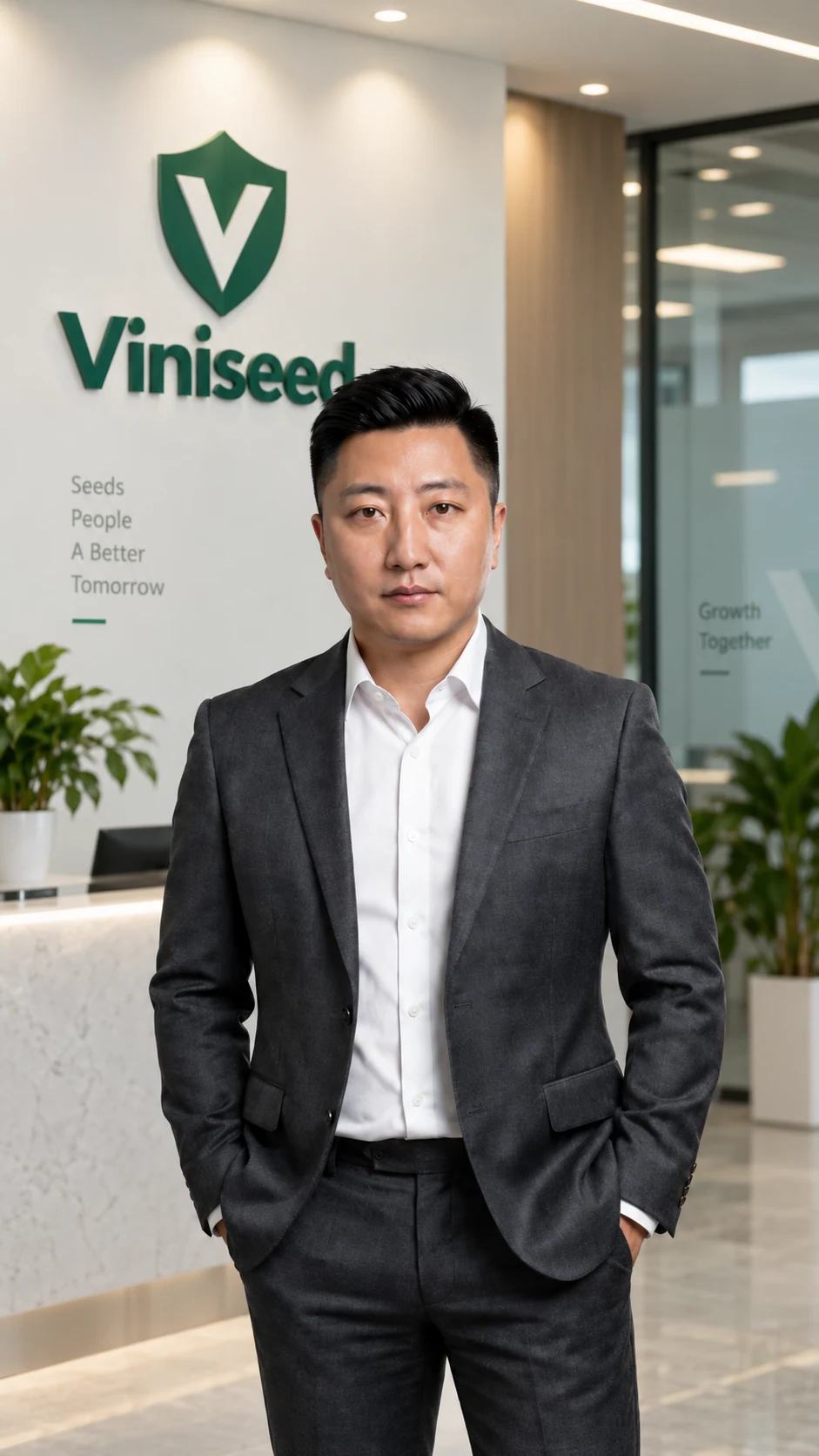 ViniSeed representative at the office